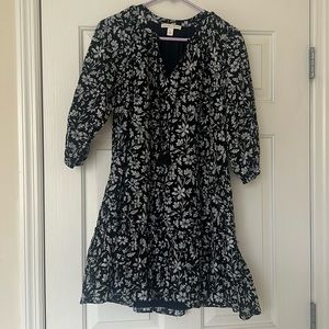 Chelsea and Violet floral, tie neck dress